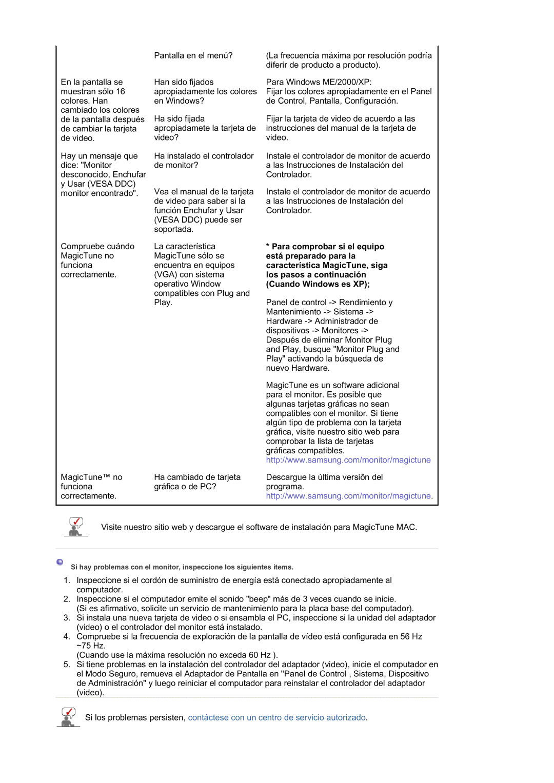 Samsung LS21DPWASQ/EDC manual Para comprobar si el equipo, Está preparado para la, Característica MagicTune, siga 