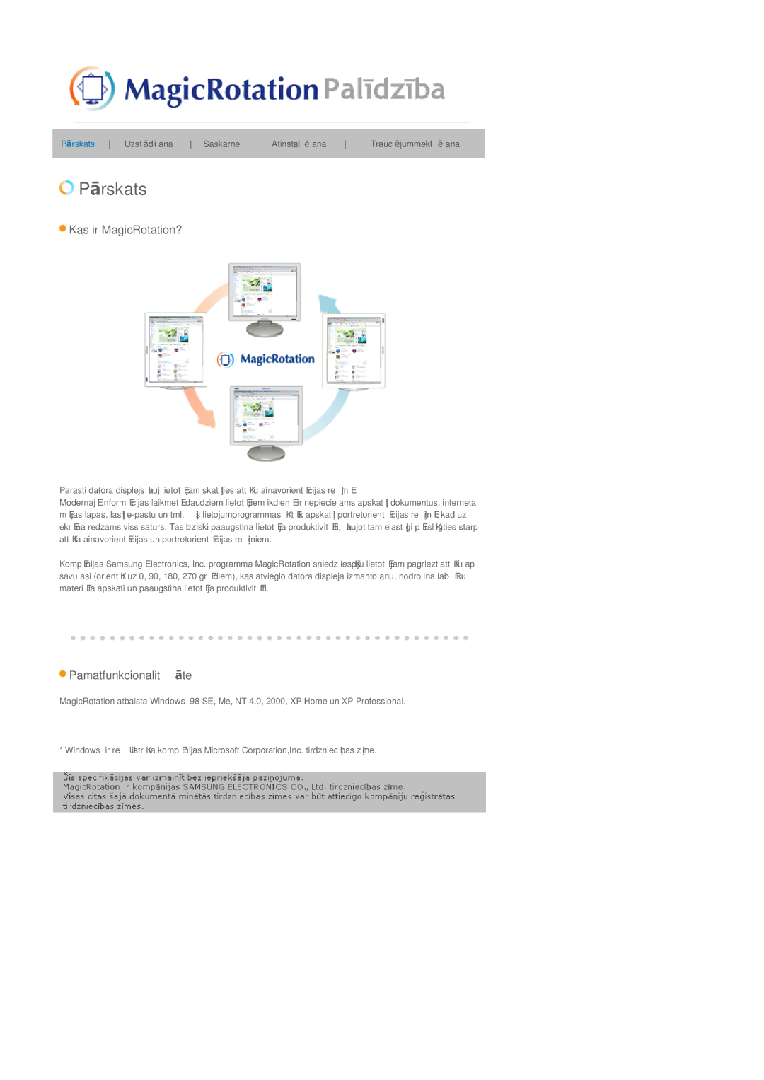 Samsung LS21DPWASQ/EDC manual PŅrskats 