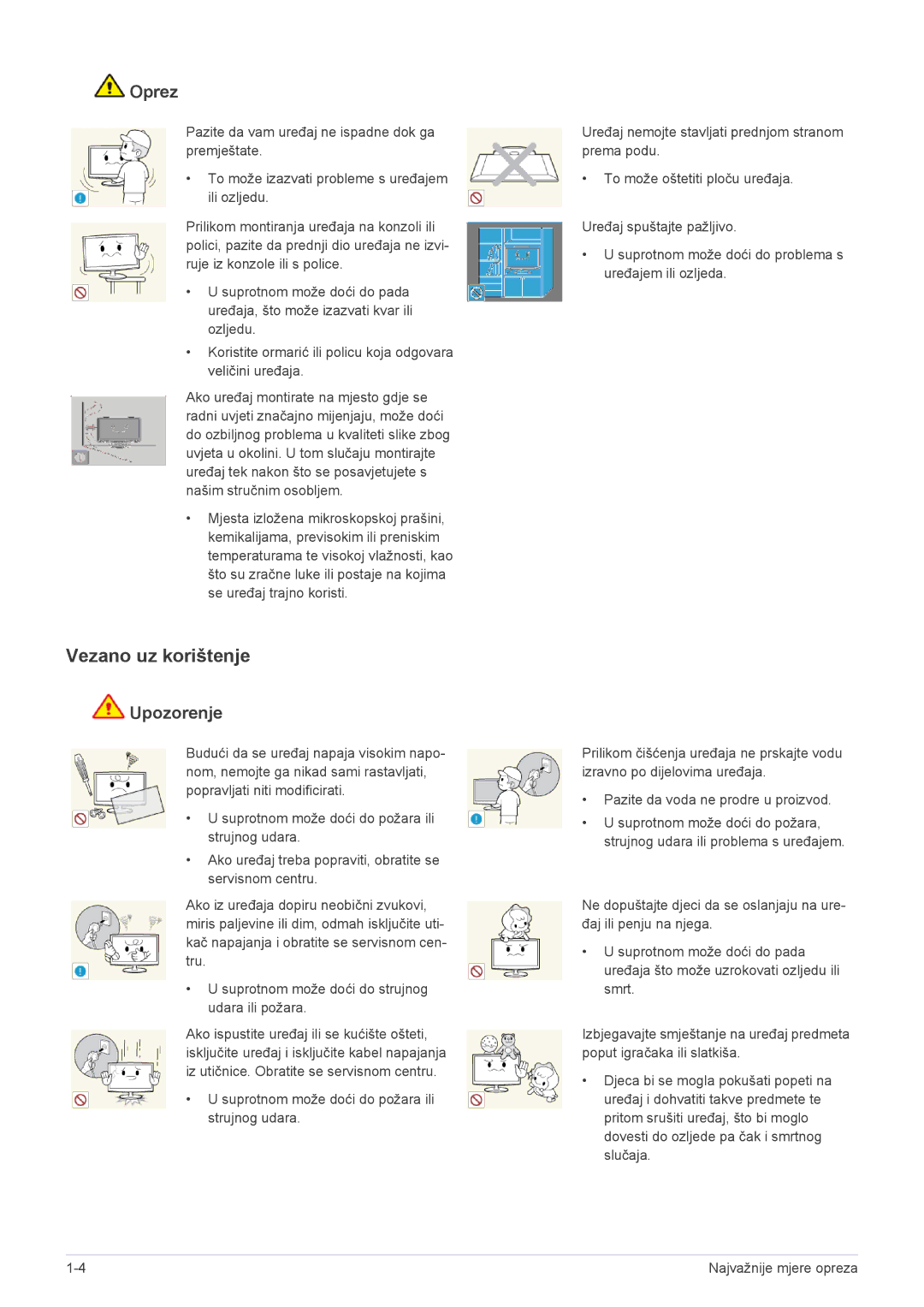 Samsung LS22A200BST/EN manual Vezano uz korištenje 