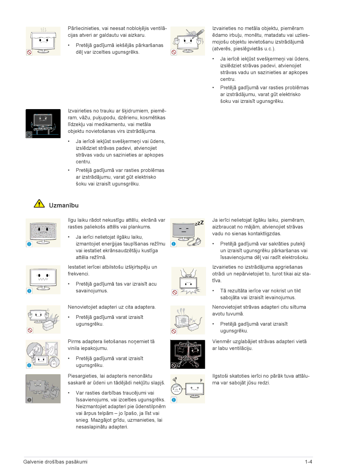 Samsung LS22A300HSZ/EN, LS24A300HSZ/EN manual Var rasties darbības traucējumi vai 