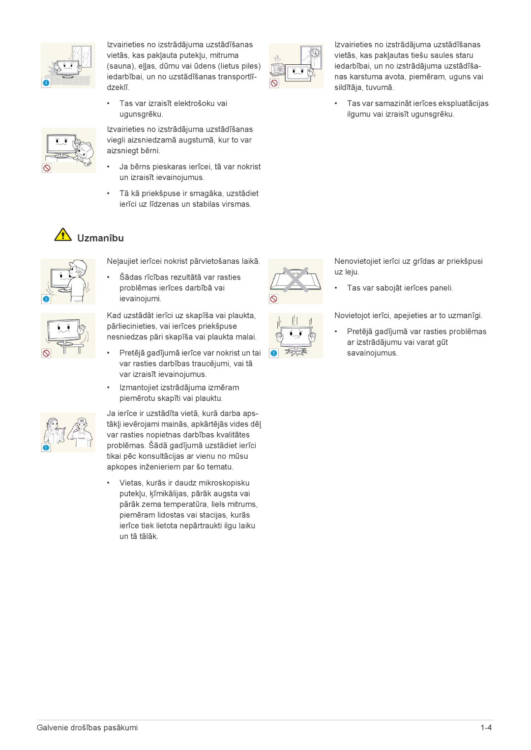 Samsung LS22A300HSZ/EN, LS24A300HSZ/EN manual Uzmanîbu 