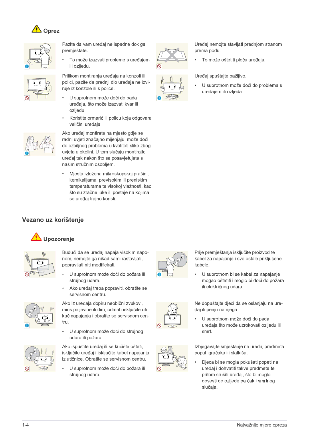 Samsung LS22B150NS/EN, LS19B150NS/EN manual Vezano uz korištenje 