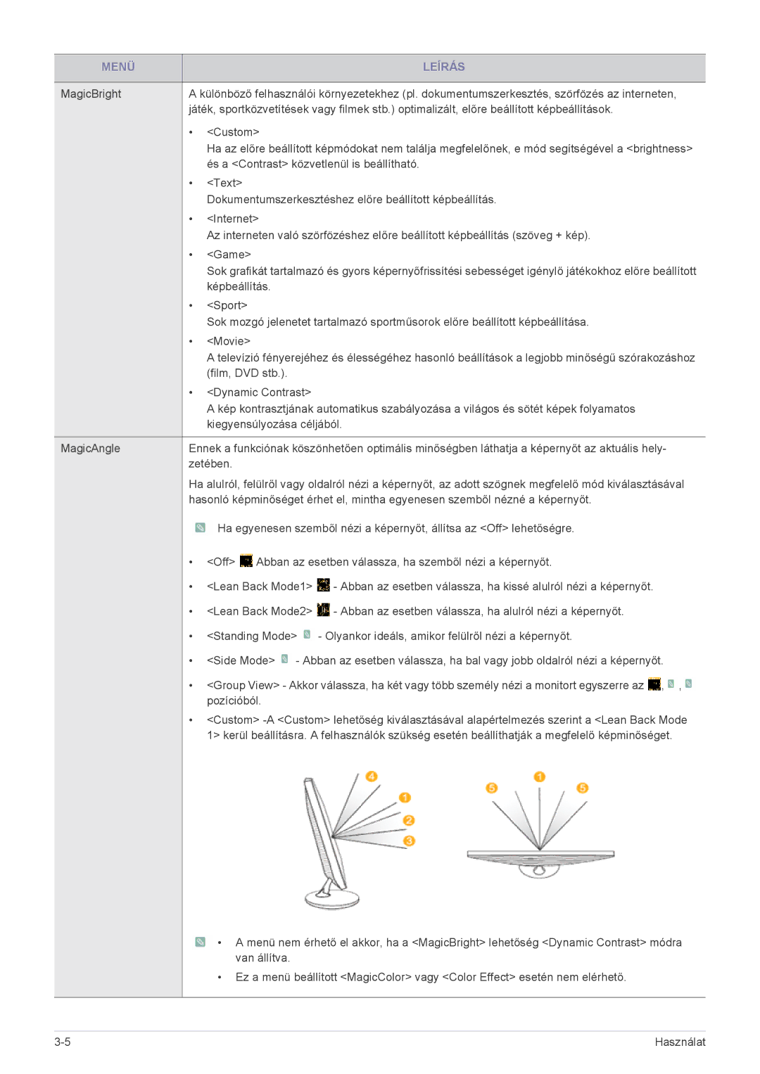 Samsung LS23B3UVMV/ZA, LS22B3UVMN/EN, LS20B3UVMN/EN, LS23B3UVMN/EN, LS20B3UVMV/ZA És a Contrast közvetlenül is beállítható 