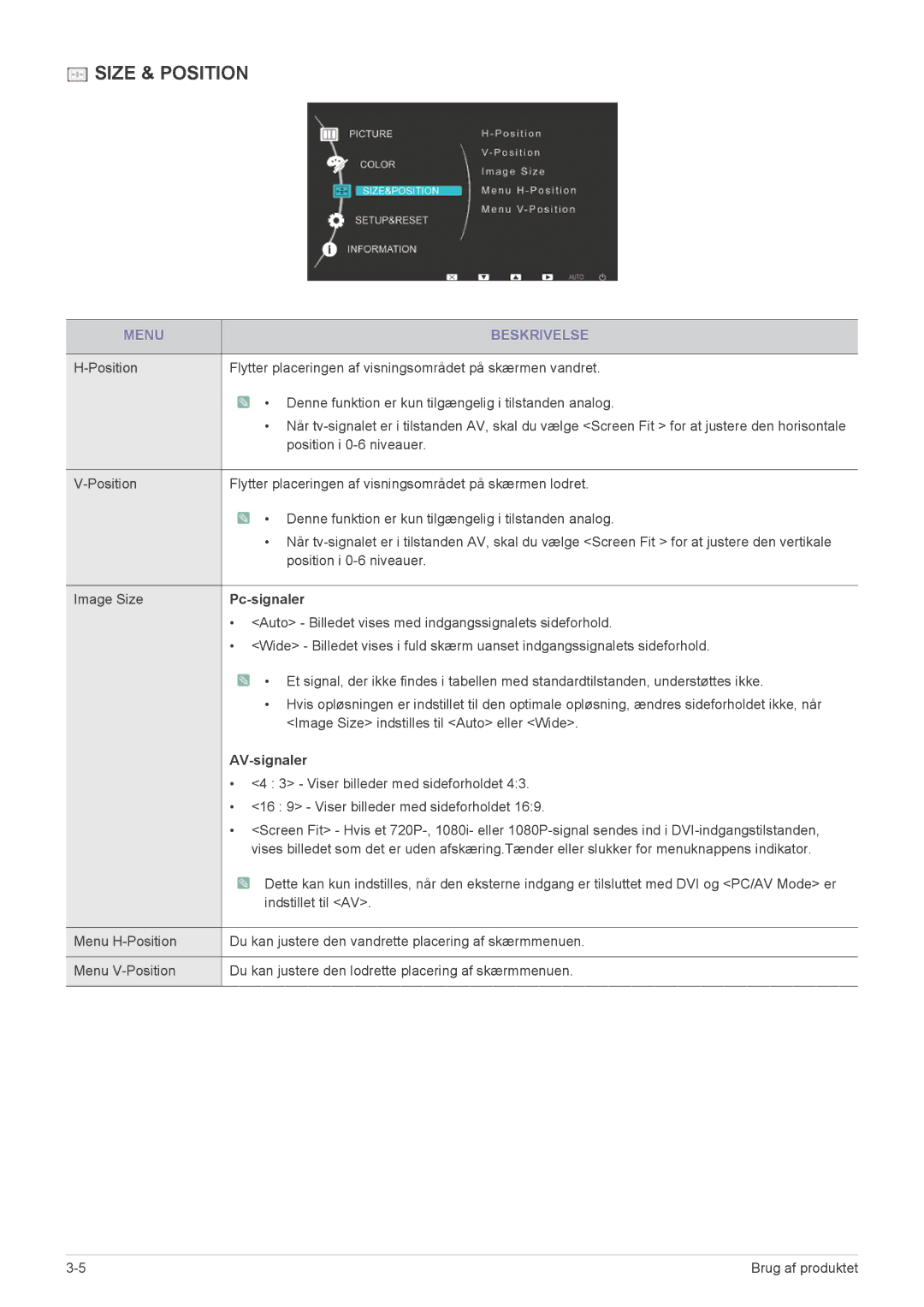 Samsung LS23B3UVMN/EN, LS22B3UVMN/EN, LS20B3UVMN/EN manual Pc-signaler, AV-signaler 