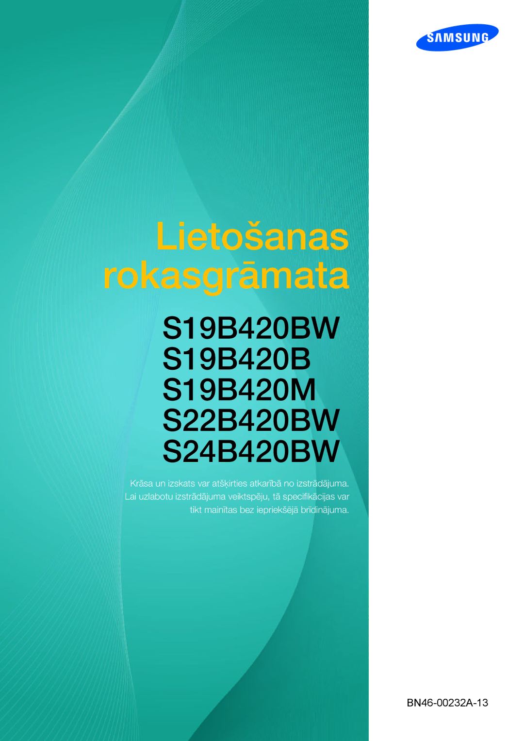 Samsung LS22B420BW/EN, LS19B420BWV/EN manual Upute za korištenje 