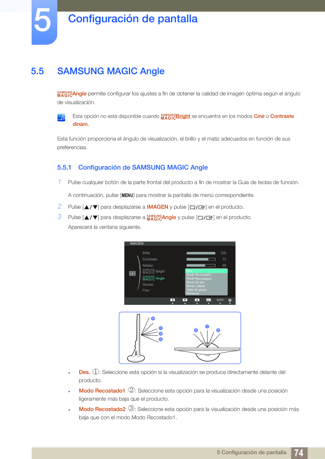 Samsung LS22B150NS/EN, LS22C150NS/EN, LS19C150FS/EN manual Samsung Magic Angle 