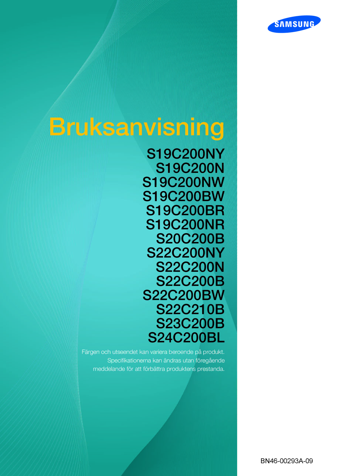 Samsung LS19C20KNW/EN, LS22C20KBSZ/EN, LS24C20KBL/EN, LS22C20KBS/EN manual Bruksanvisning 