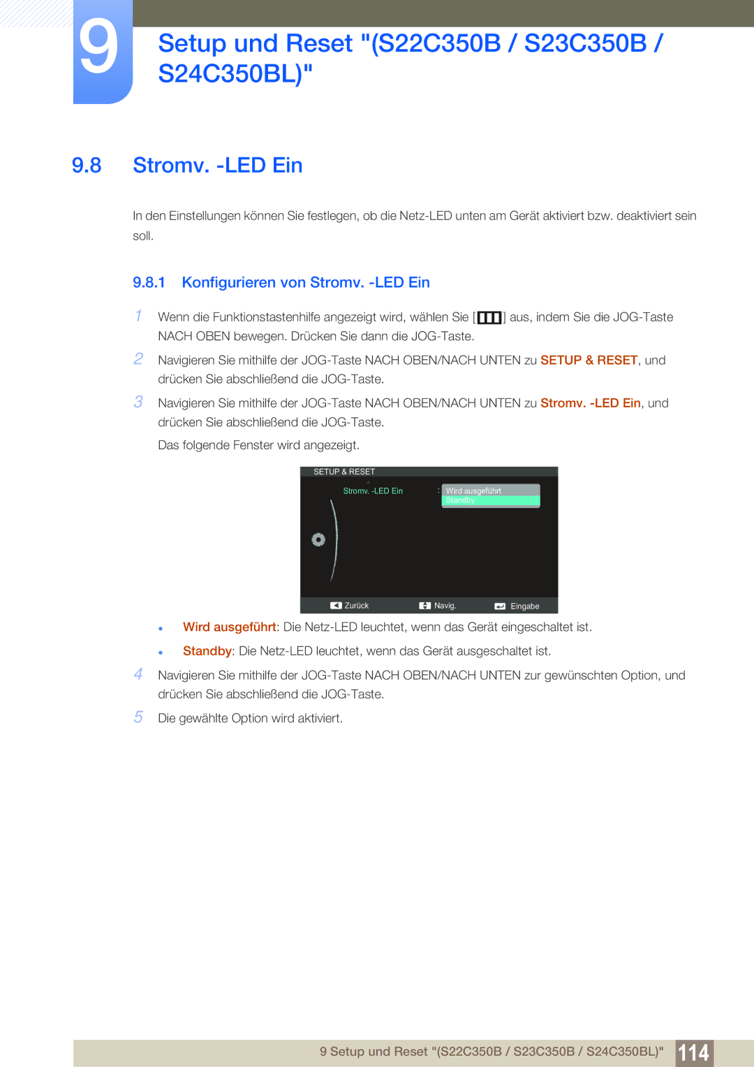 Samsung LS22D300NY/EN, LS22C350HS/EN, LS24C350HS/EN, LS23C350HS/EN, LS27C350HS/EN manual  Wird ausgeführt 