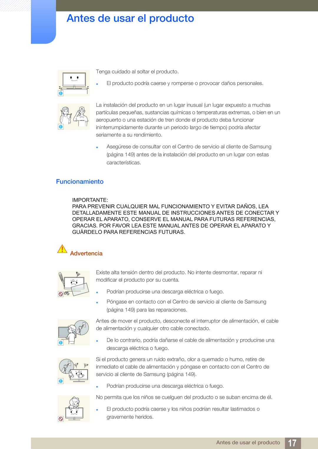 Samsung LS23C350HS/EN, LS22C350HS/EN, LS24C350HS/EN, LS27C350HS/EN, LS22D300NY/EN manual Funcionamiento 