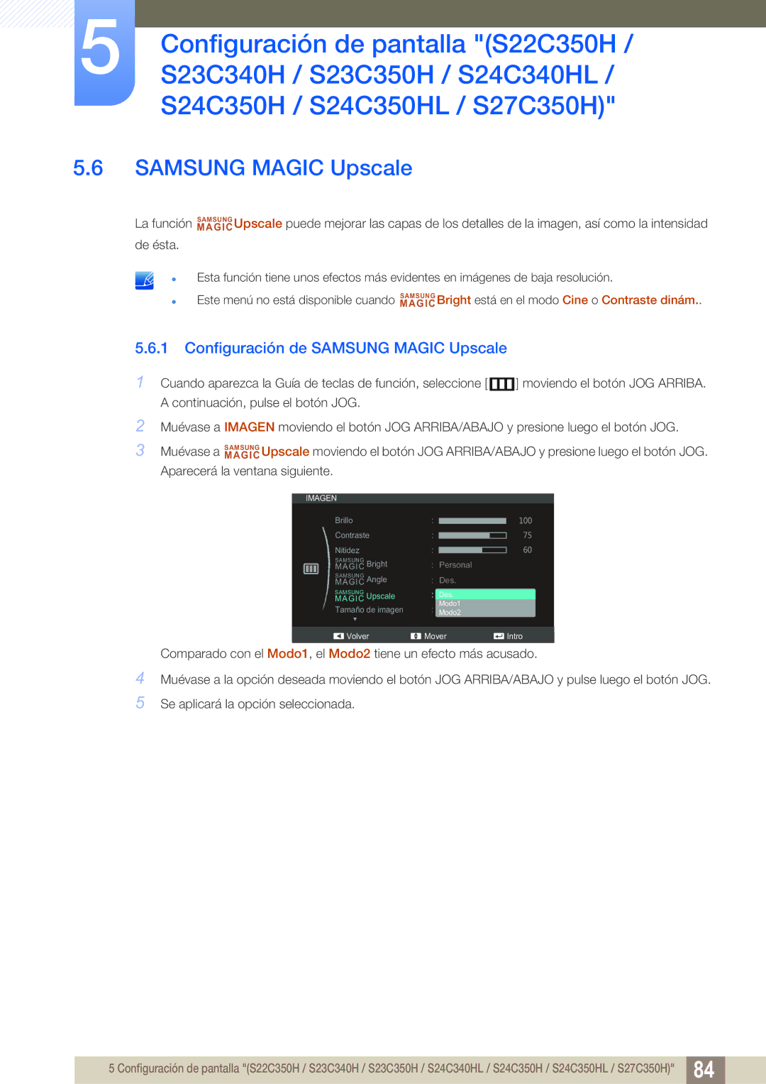 Samsung LS22D300NY/EN, LS22C350HS/EN, LS24C350HS/EN, LS23C350HS/EN, LS27C350HS/EN manual Des Modo1 Auto 