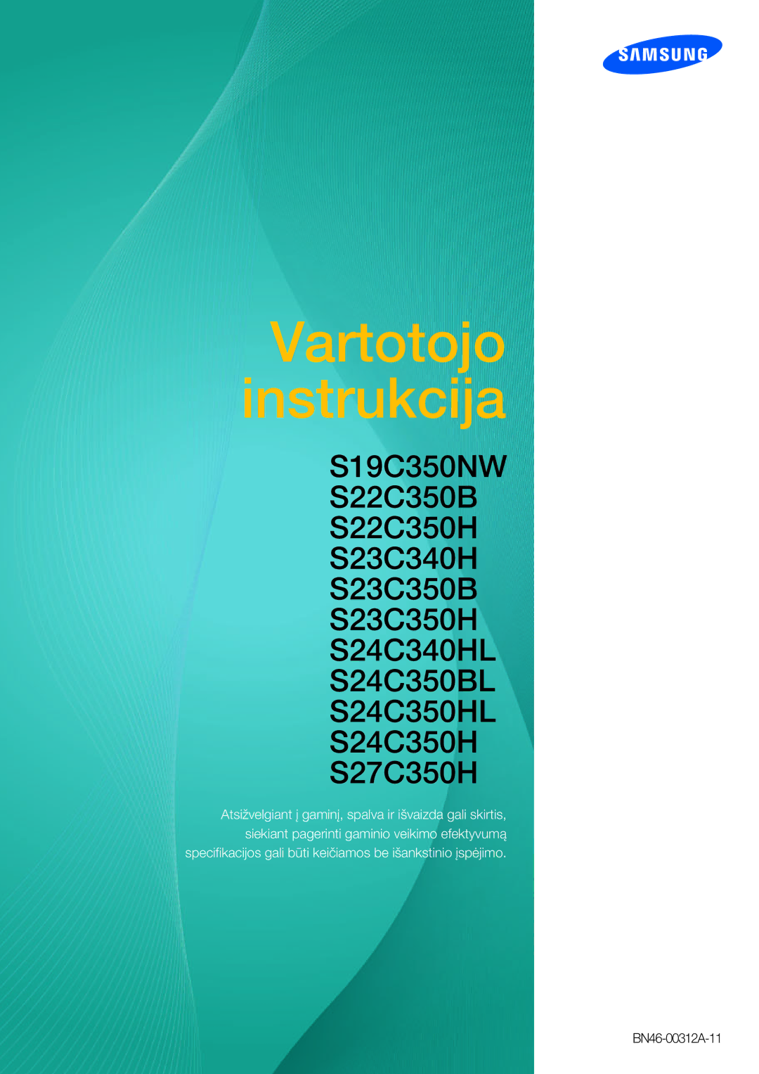 Samsung LS24C350HS/EN, LS22C350HS/EN, LS23C350HS/EN, LS27C350HS/EN, LS22D300NY/EN manual Manual del usuario 