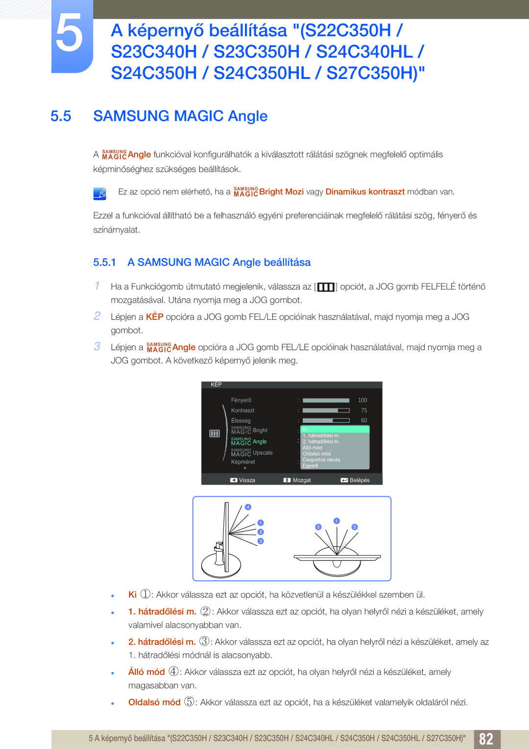 Samsung LS23C350HS/EN, LS22C350HS/EN, LS24C350HS/EN, LS27C350HS/EN, LS22D300NY/EN manual Samsung Magic Angle 