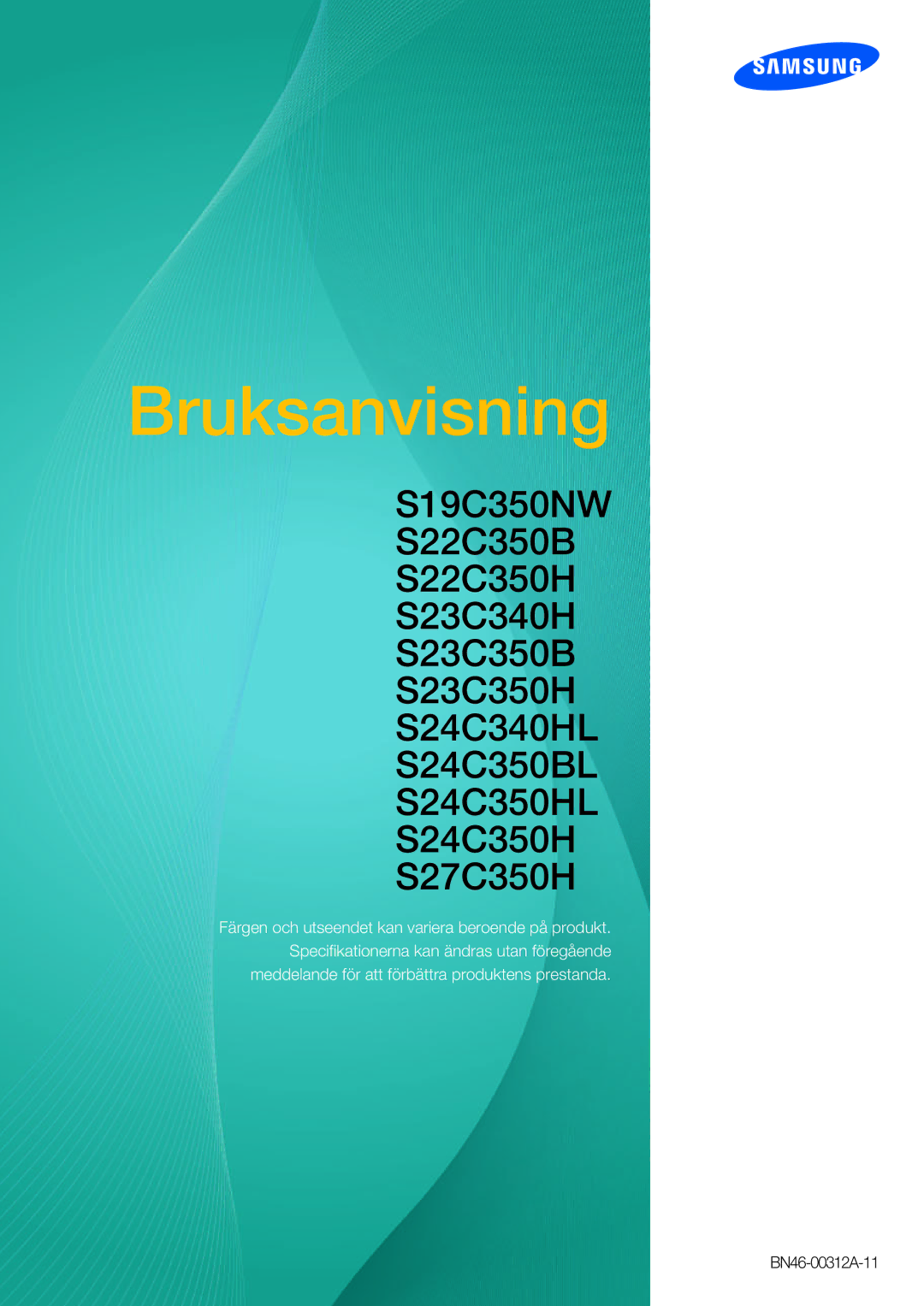 Samsung LS24C350HS/EN, LS22C350HS/EN, LS23C350HS/EN, LS27C350HS/EN manual Käyttöopas 