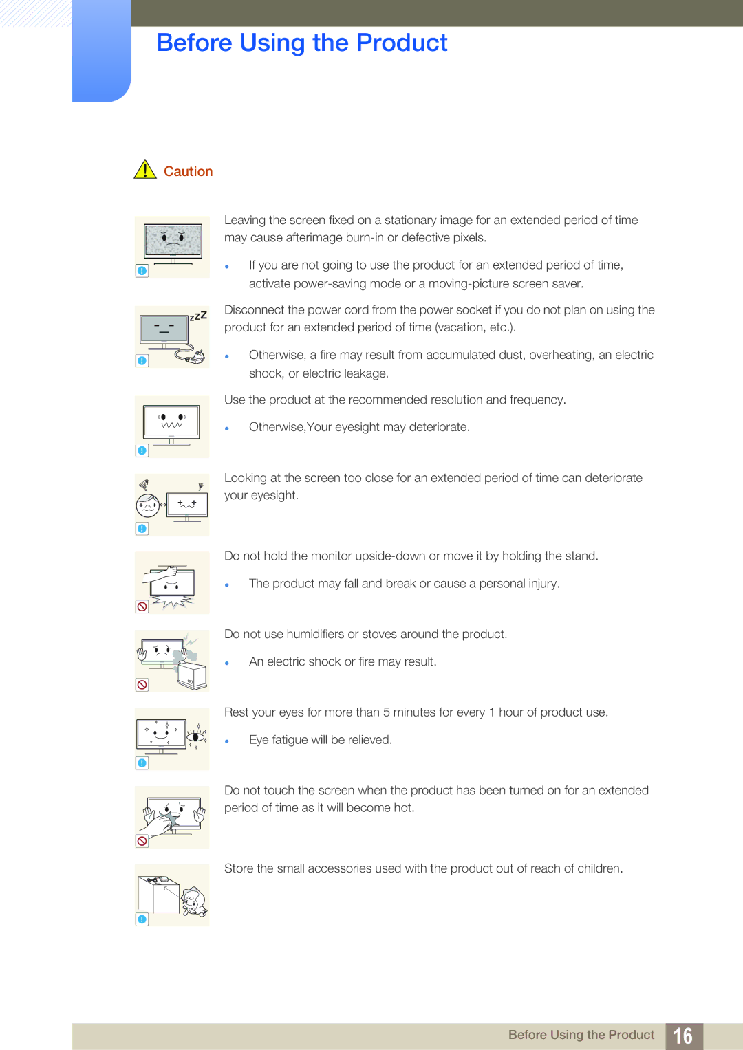 Samsung LS24C45UFS/EN, LS22C45UFS/EN, LS22C45UDW/EN manual Before Using the Product 