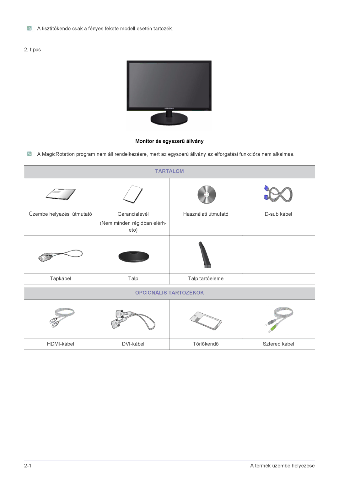 Samsung LS19CLYSB/EN, LS22CBUABV/EN, LS22CBDMBV/ZA, LS20CLYSB/EN, LS22CBUMBV/EN, LS19CLYSBUEN manual Monitor és egyszerű állvány 