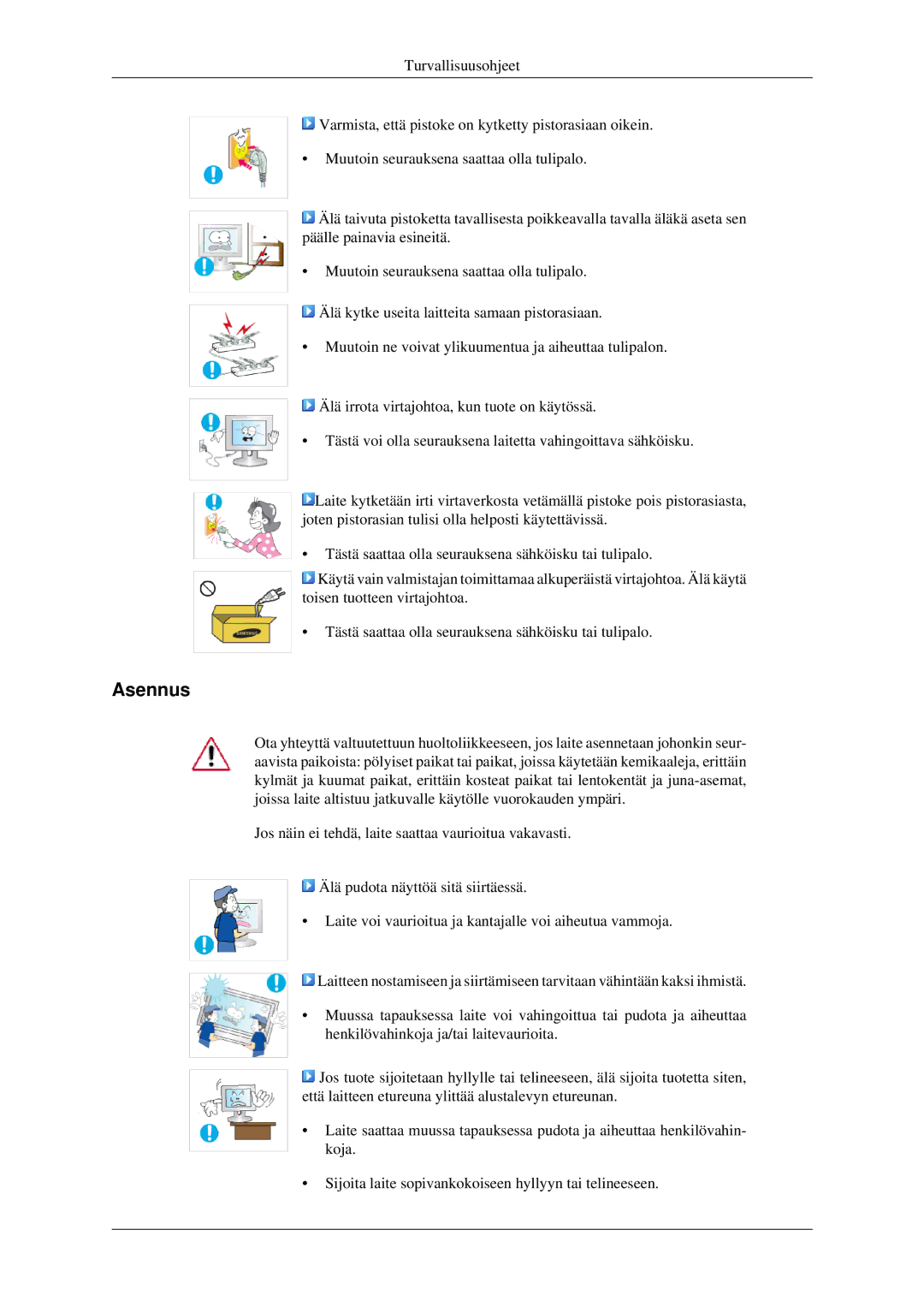 Samsung LS22CMFKFV/EN, LS22CMEKFV/EN manual Asennus 