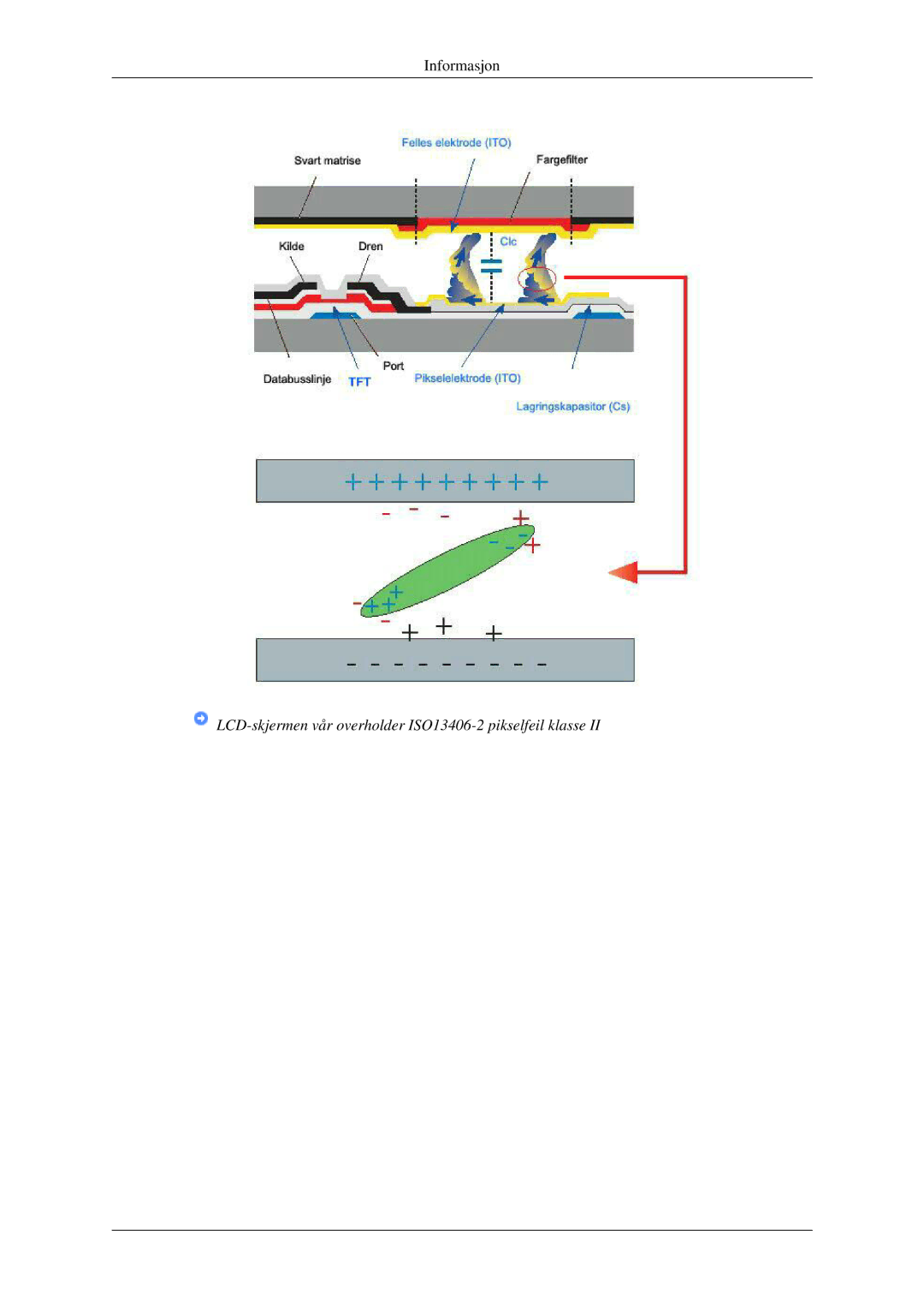 Samsung LS22CMFKFV/EN, LS22CMEKFV/EN manual LCD-skjermen vår overholder ISO13406-2 pikselfeil klasse 