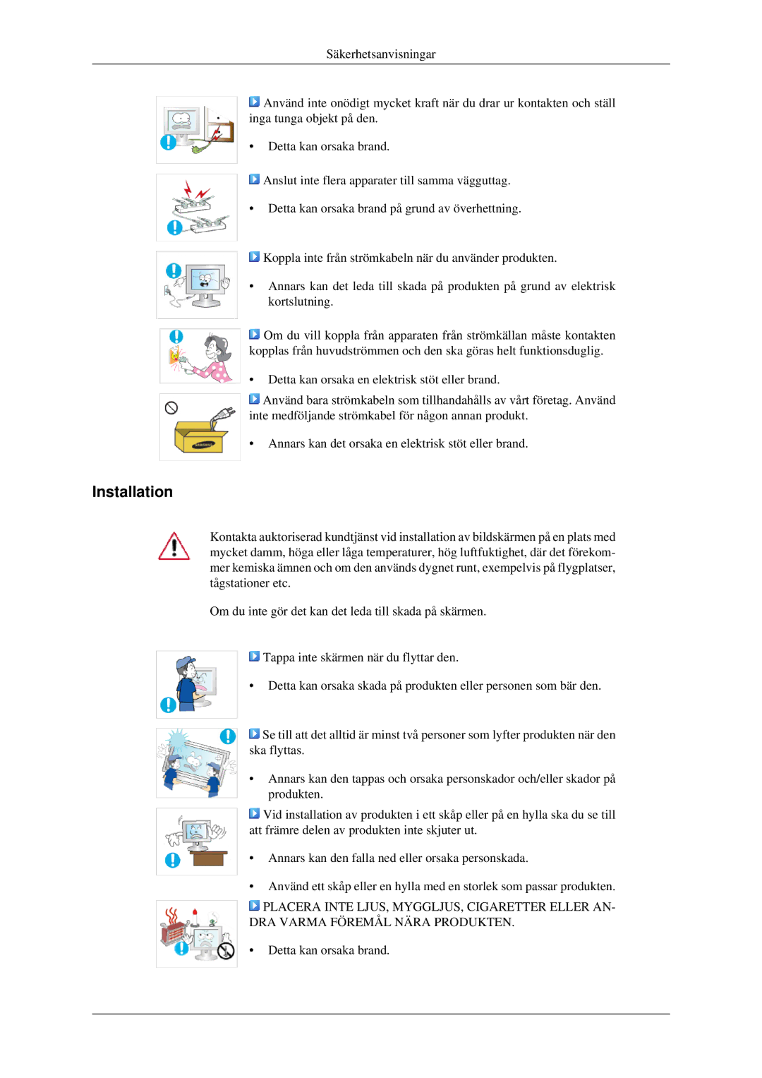 Samsung LS22CMFKFV/EN, LS22CMEKFV/EN manual Installation 