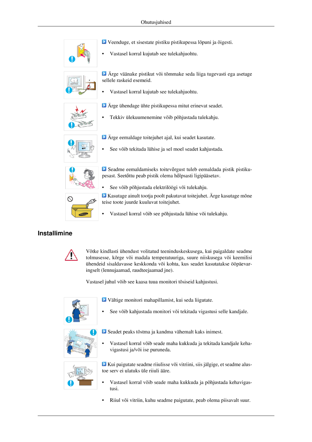 Samsung LS22CMFKFV/EN manual Installimine 