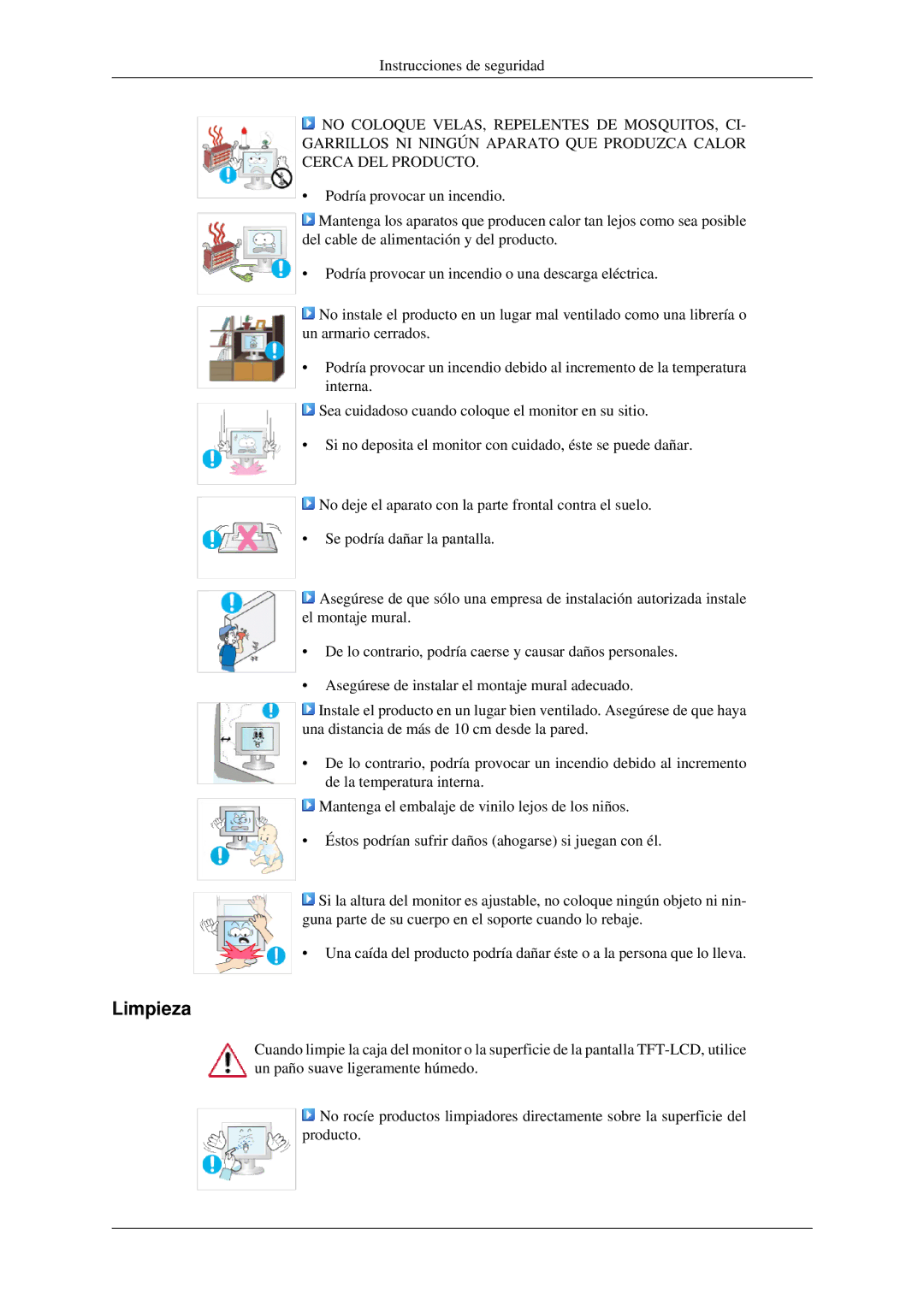 Samsung LS22CMEKFV/EN, LS22CMFKFV/ZA, LS22CMFKFV/EN manual Limpieza 