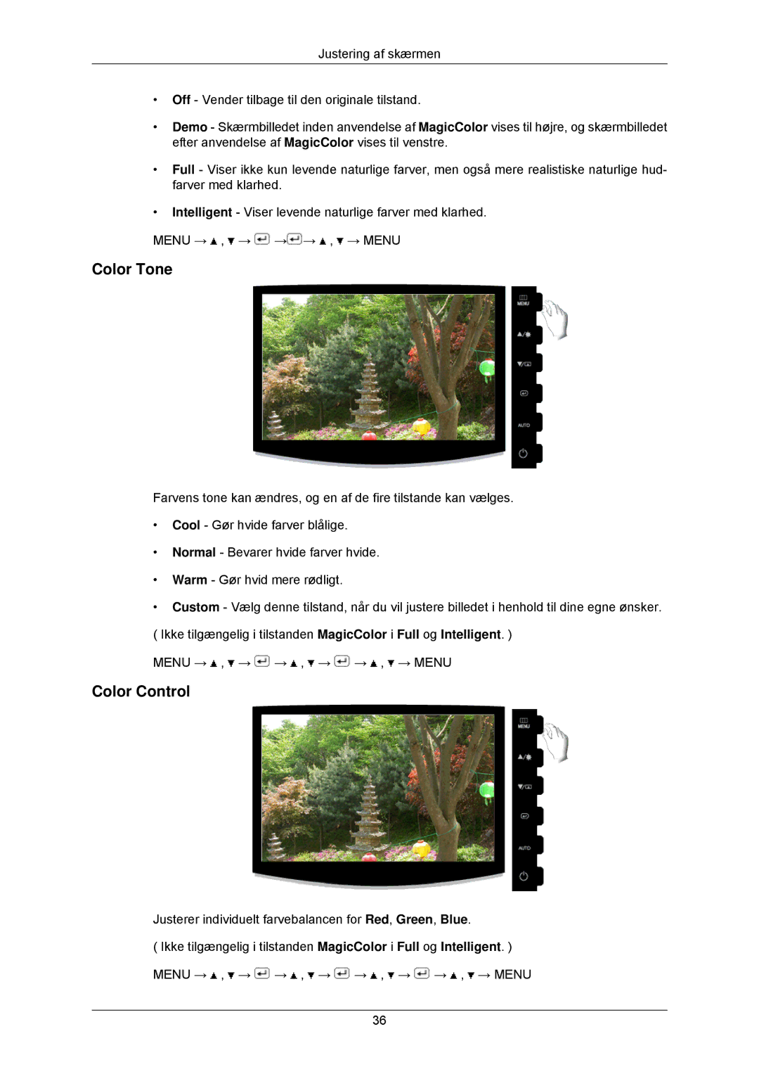 Samsung LS22CMKKFVA/EN, LS22CMKKFV/EN manual Color Tone, Color Control 