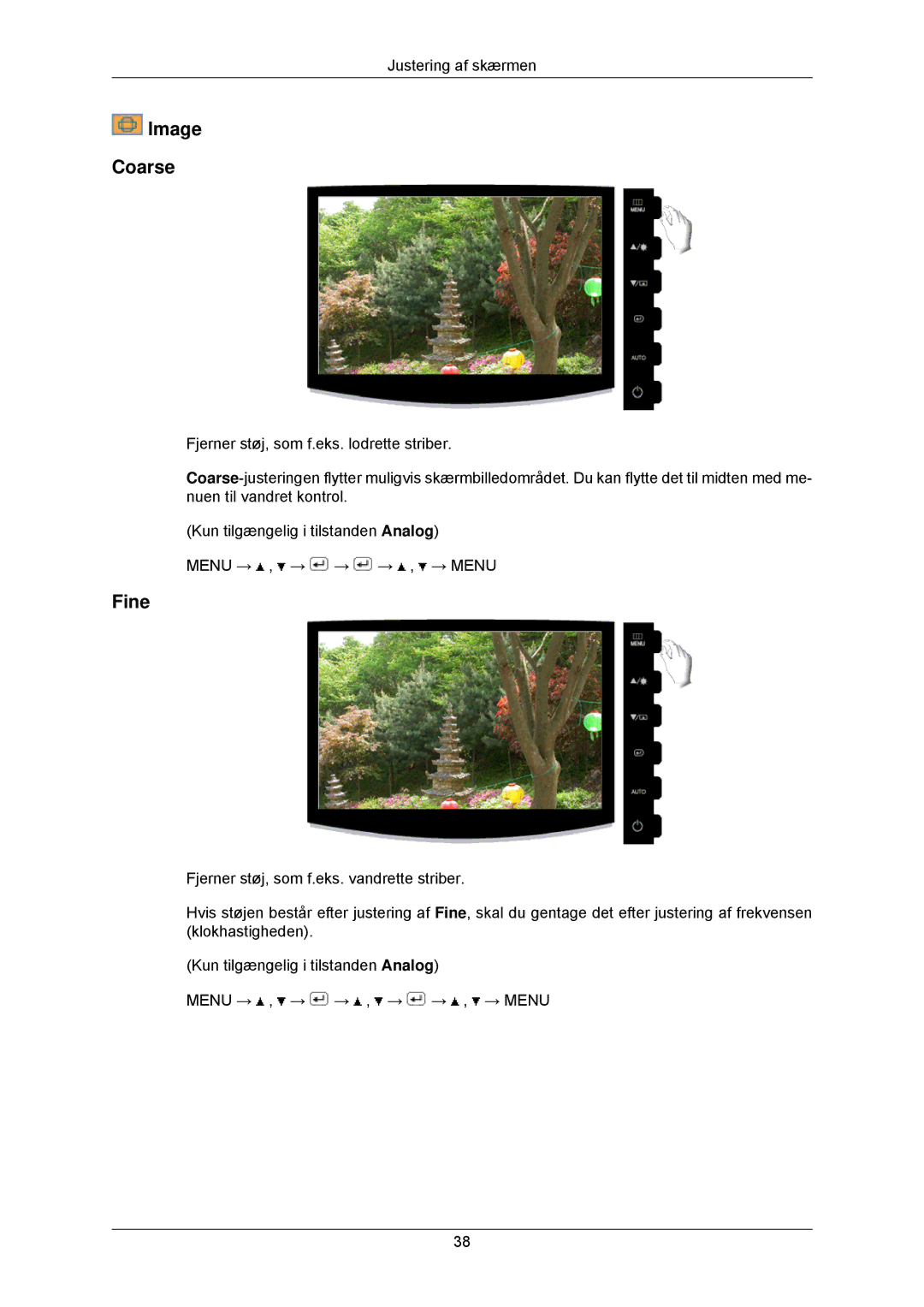 Samsung LS22CMKKFVA/EN, LS22CMKKFV/EN manual Image Coarse, Fine 