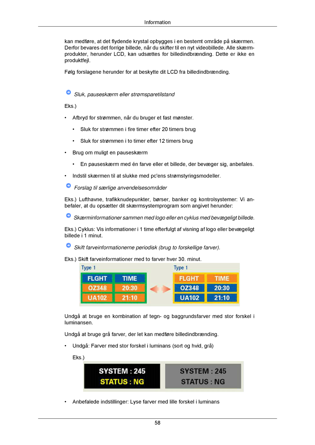 Samsung LS22CMKKFVA/EN, LS22CMKKFV/EN manual Sluk, pauseskærm eller strømsparetilstand 