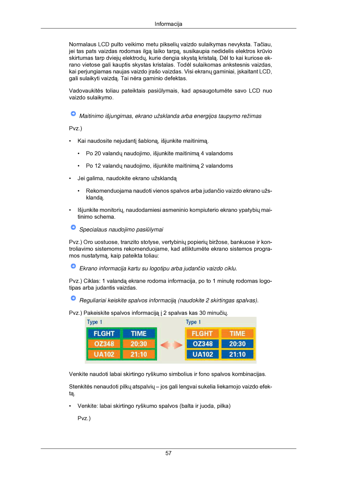 Samsung LS22CMKKFV/EN manual Specialaus naudojimo pasiūlymai 