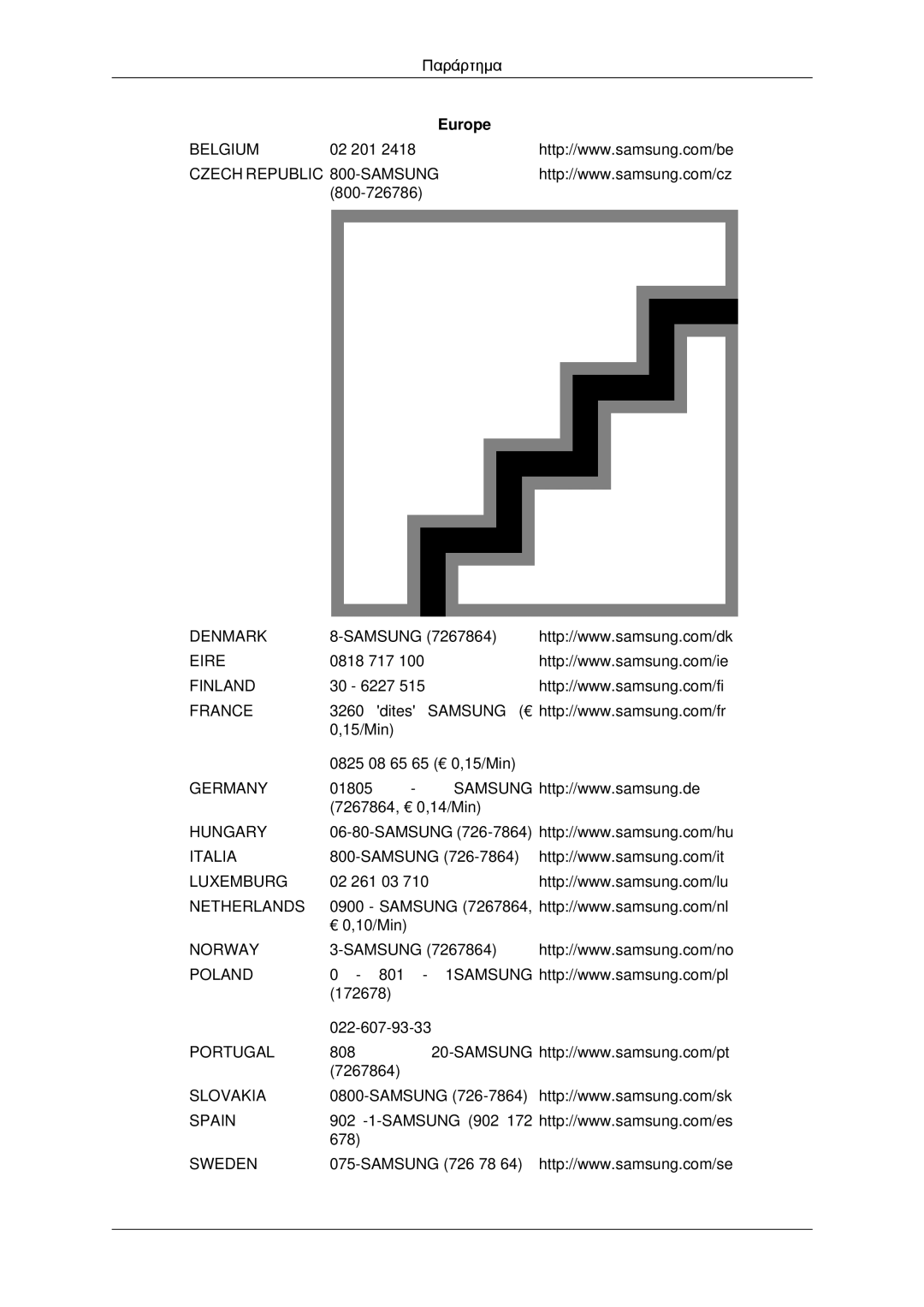 Samsung LS20CMYKFNA/EN, LS22CMYKFNA/EN, LS20CMYKF/EN manual Belgium 