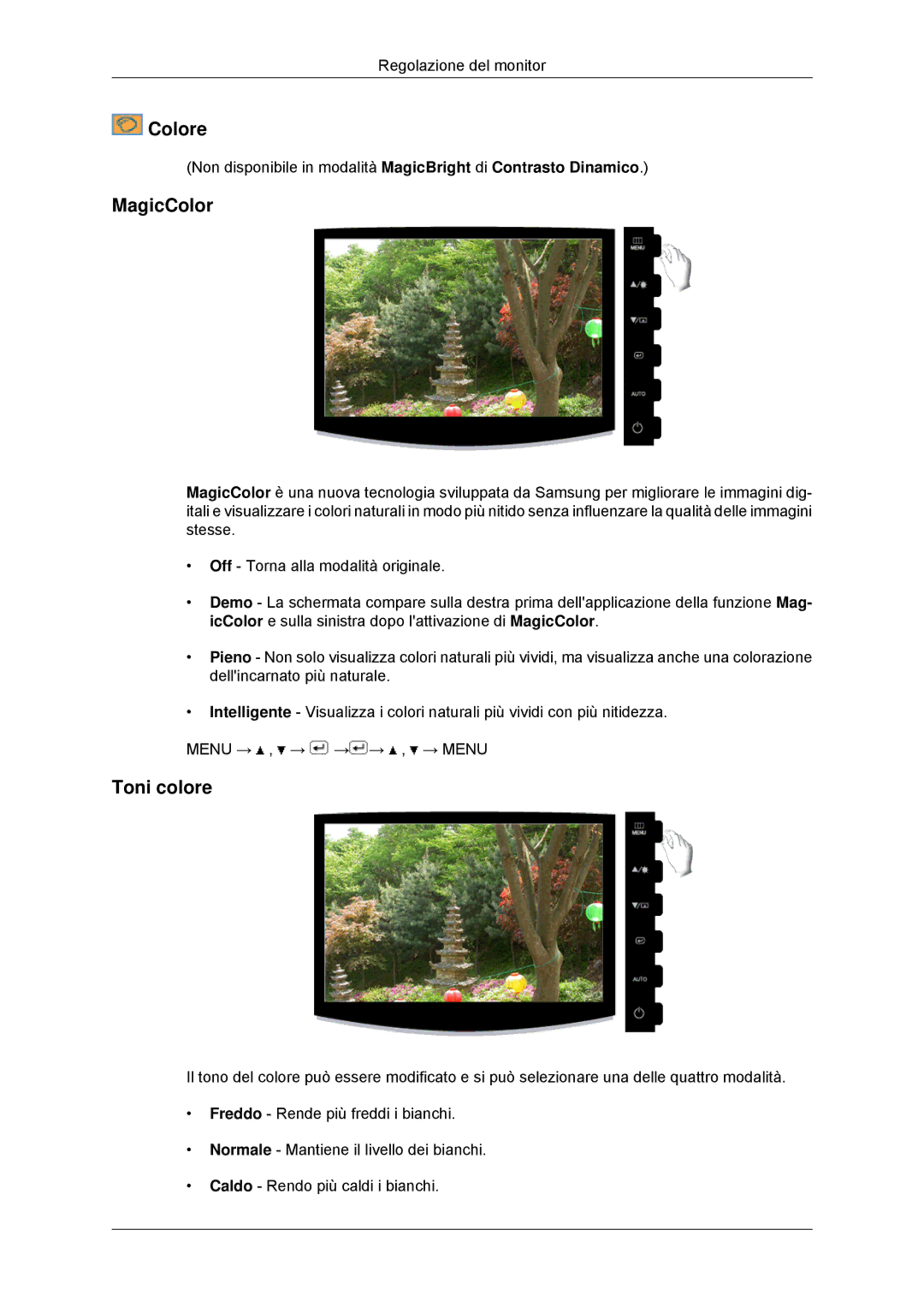 Samsung LS22CMYKFNA/EN, LS20CMYKF/EN, LS22CMYKF/EN, LS20CMYKFNA/EN, LS20CMYKF/CT, LS22CMYKF/CT manual Colore 