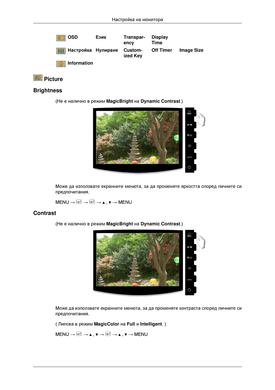 Samsung LS20CMYKF/EN, LS22CMYKFNA/EN, LS22CMYKF/EN, LS20CMYKFNA/EN, LS22CMYKFYA/EN manual Picture Brightness 