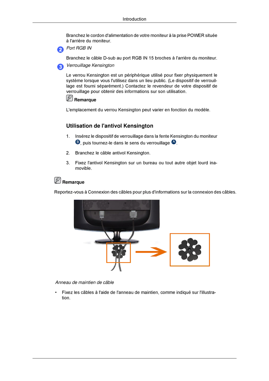 Samsung LS20CMYKF/EN, LS22CMYKFNA/EN, LS22CMYKF/EN manual Utilisation de lantivol Kensington, Verrouillage Kensington 