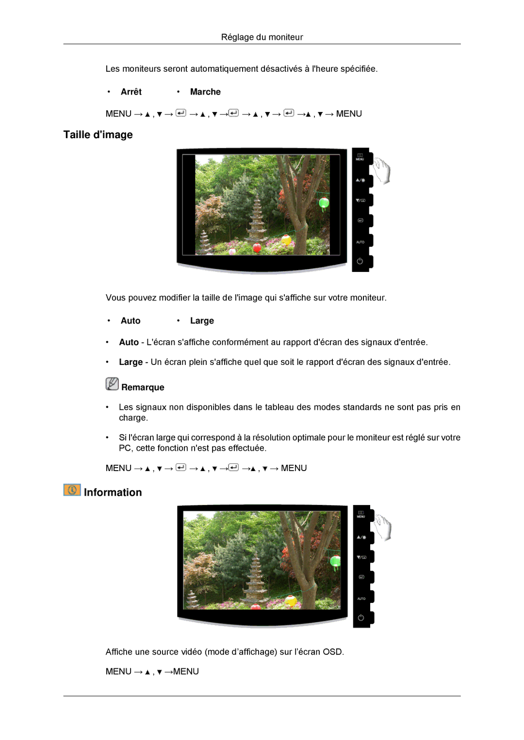 Samsung LS20CMYKFNA/EN, LS22CMYKFNA/EN, LS20CMYKF/EN, LS22CMYKF/EN manual Taille dimage 