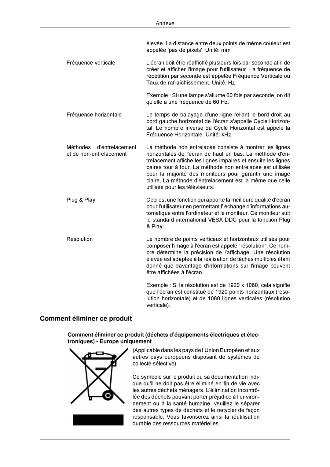 Samsung LS20CMYKF/EN, LS22CMYKFNA/EN, LS22CMYKF/EN, LS20CMYKFNA/EN manual Comment éliminer ce produit 