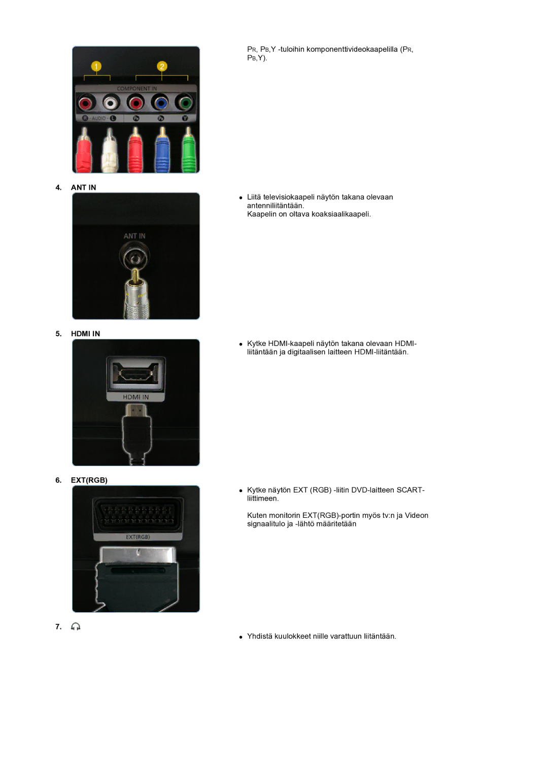 Samsung LS22CRASB/EDC manual Ant, Hdmi, Extrgb 