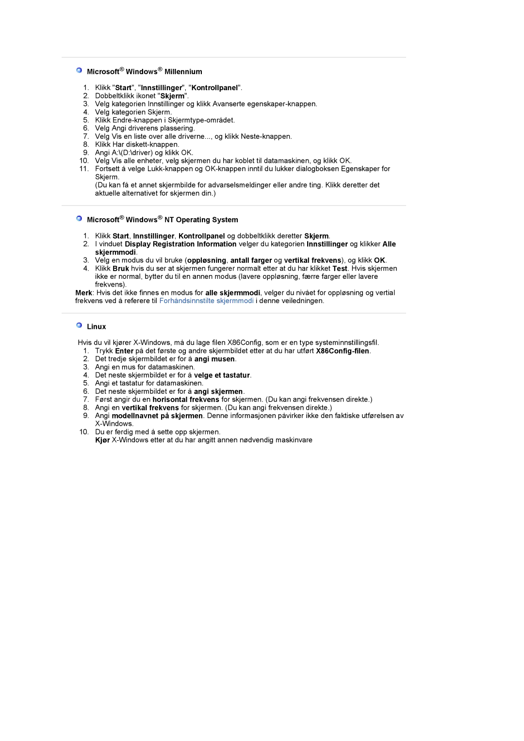 Samsung LS22CRASB/EDC manual Linux 