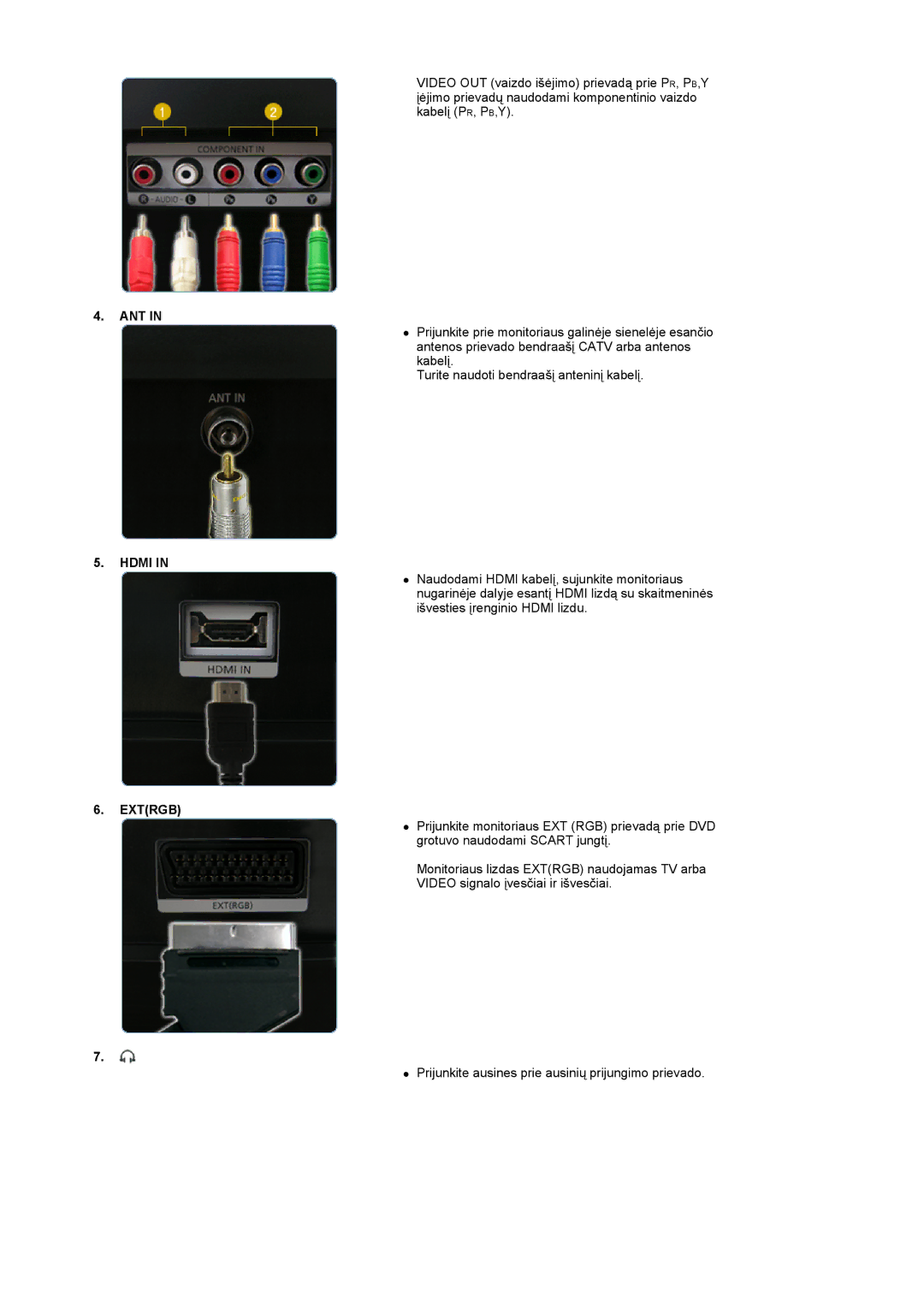 Samsung LS22CRASB/EDC manual Ant, Hdmi, Extrgb 