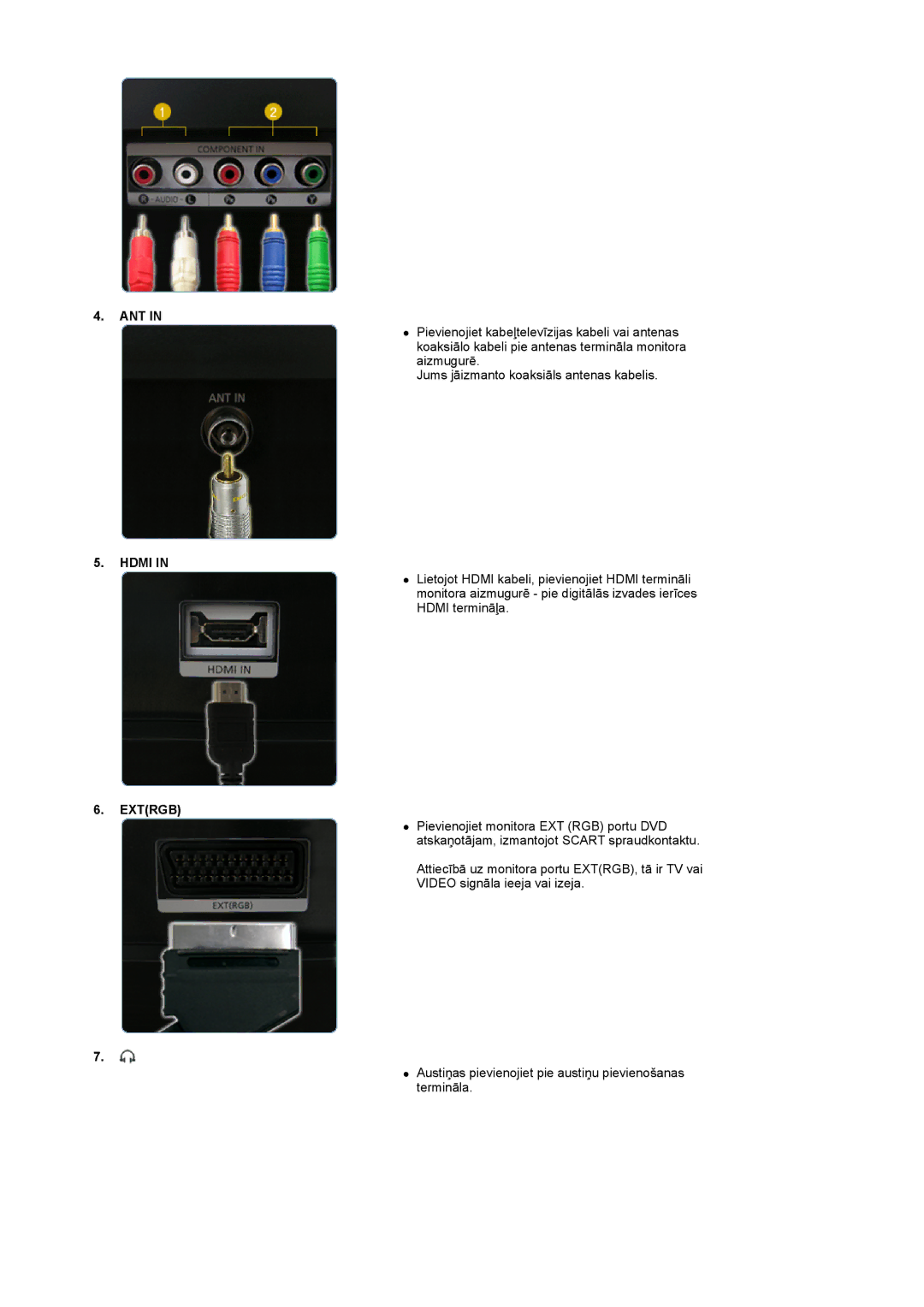 Samsung LS22CRASB/EDC manual Ant, Hdmi, Extrgb 