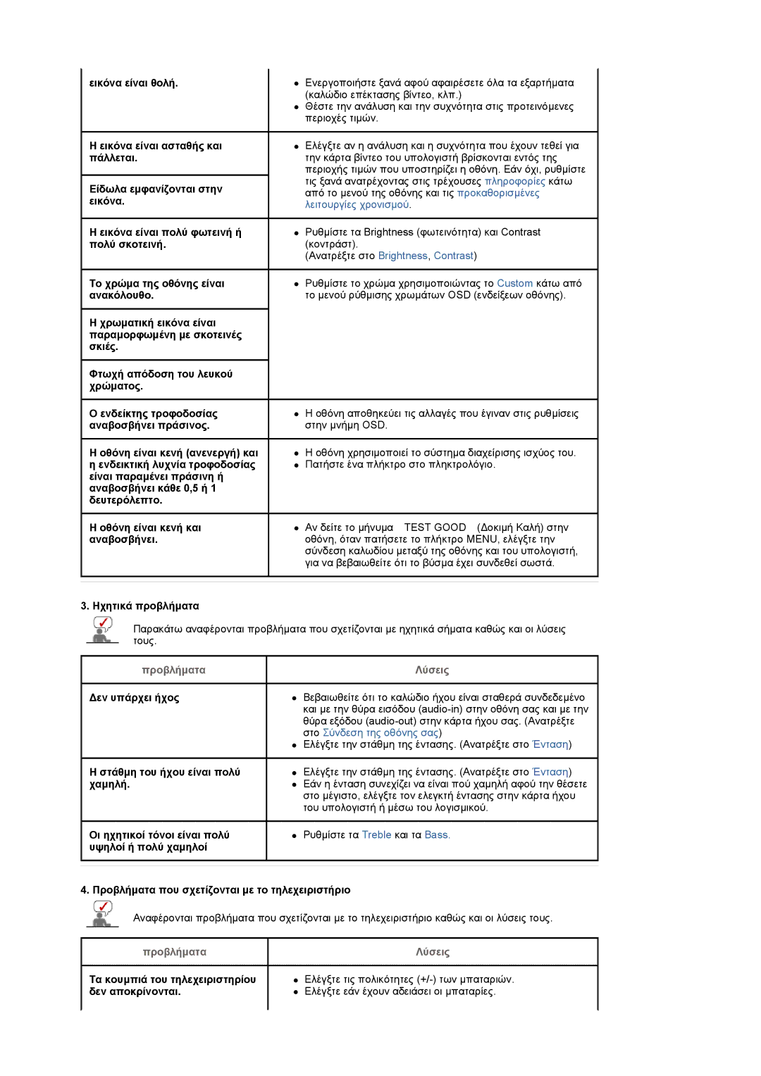 Samsung LS22CRASB/EDC manual Προβλήµατα Λύσεις 