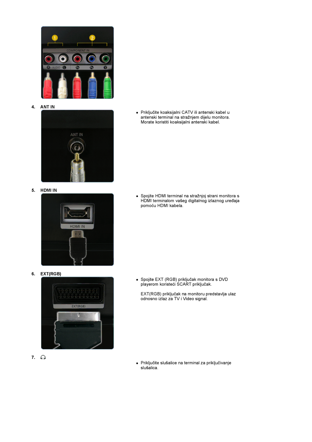 Samsung LS22CRASB/EDC manual Ant, Hdmi, Extrgb 