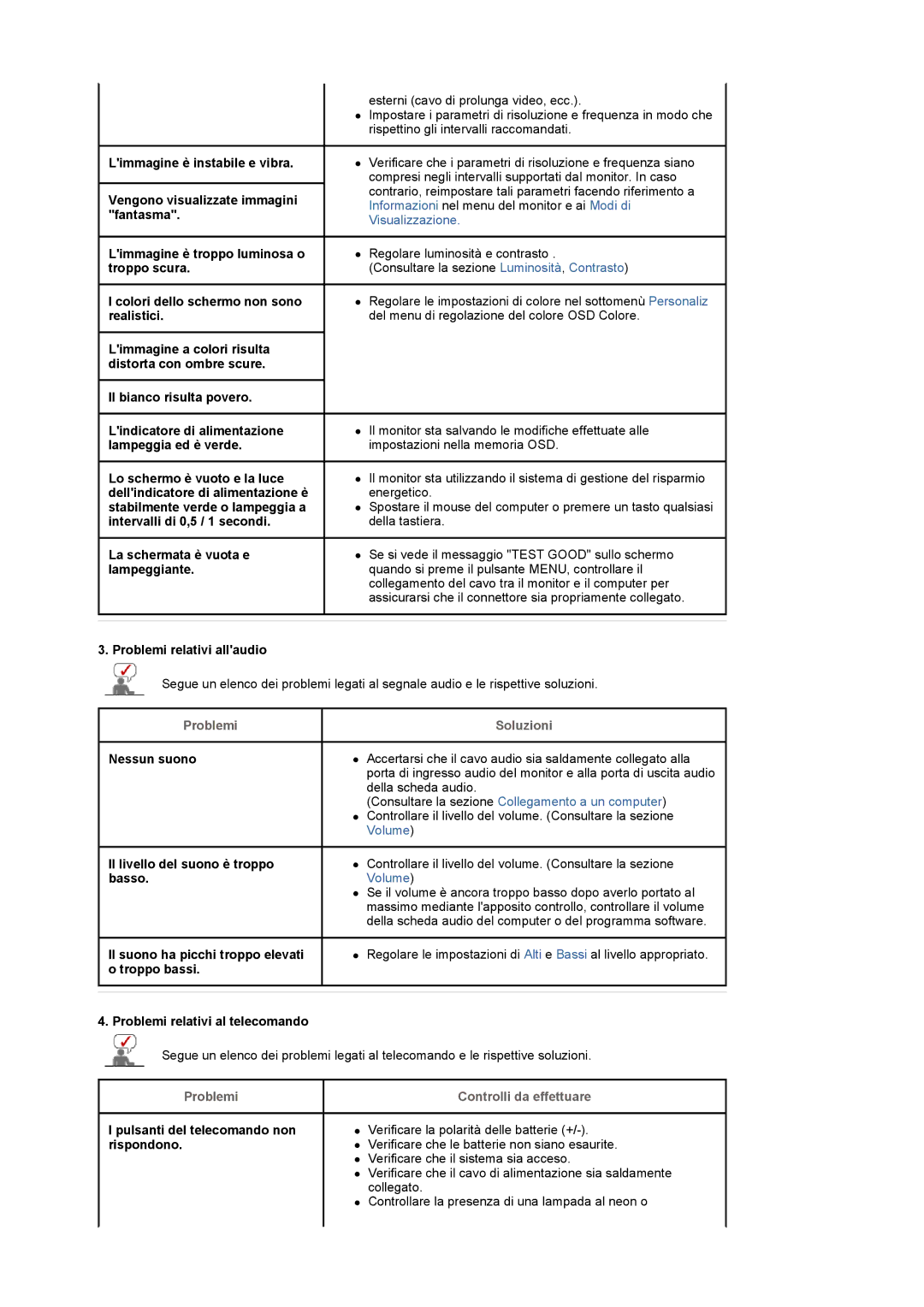 Samsung LS22CRDSB/EDC, LS22CRDSF/EDC manual Problemi 