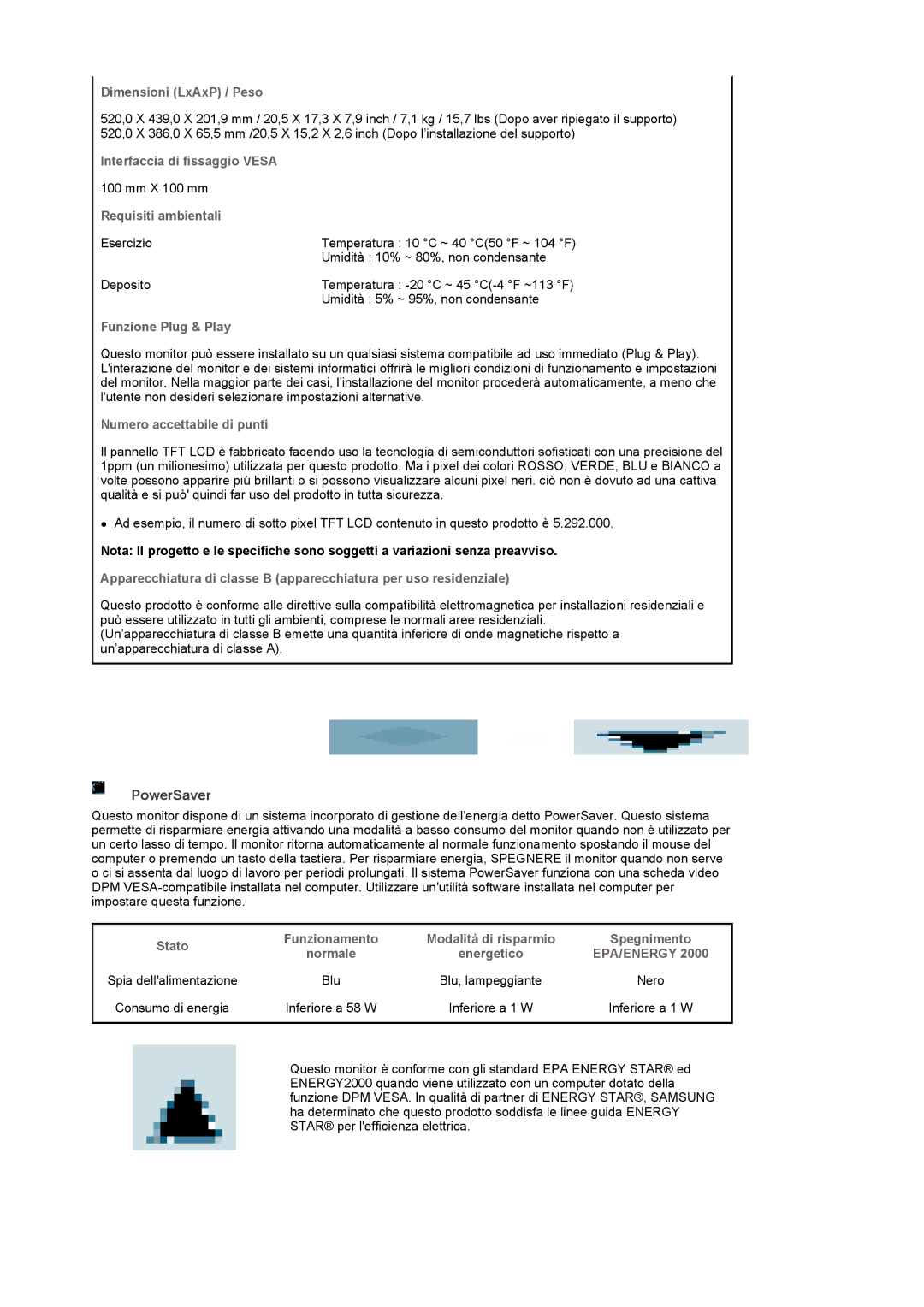 Samsung LS22CRDSF/EDC, LS22CRDSB/EDC manual PowerSaver 