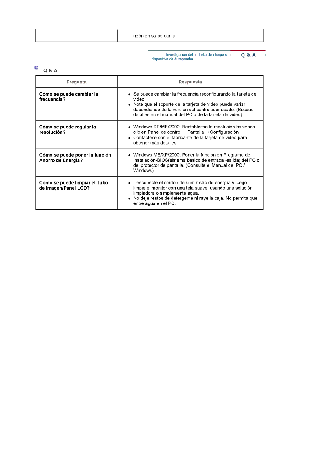 Samsung LS22CRDSF/EDC manual Pregunta, Respuesta 