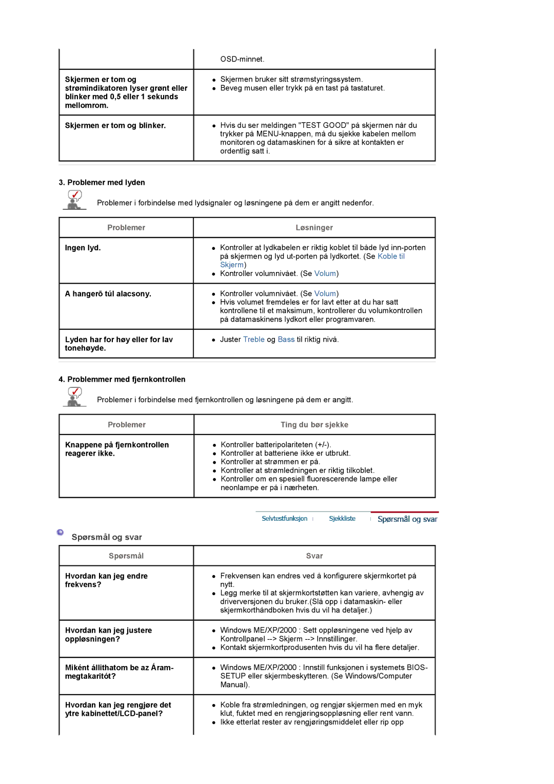 Samsung LS22CRDSF/EDC manual Spørsmål og svar 