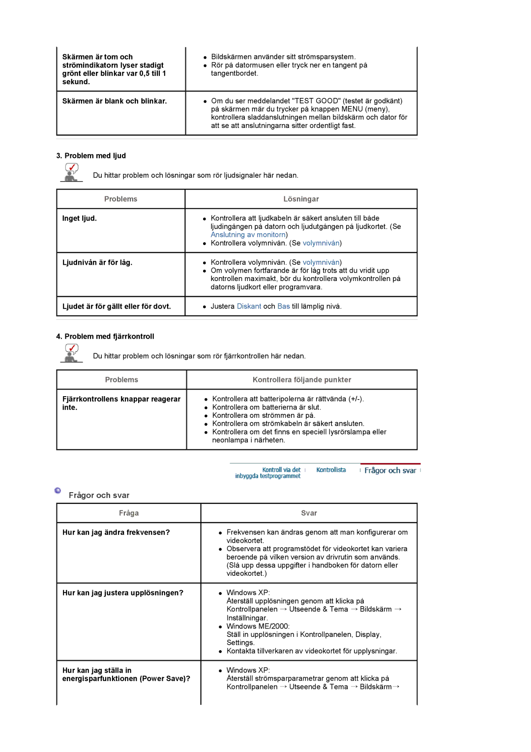 Samsung LS22CRDSF/EDC manual Frågor och svar 