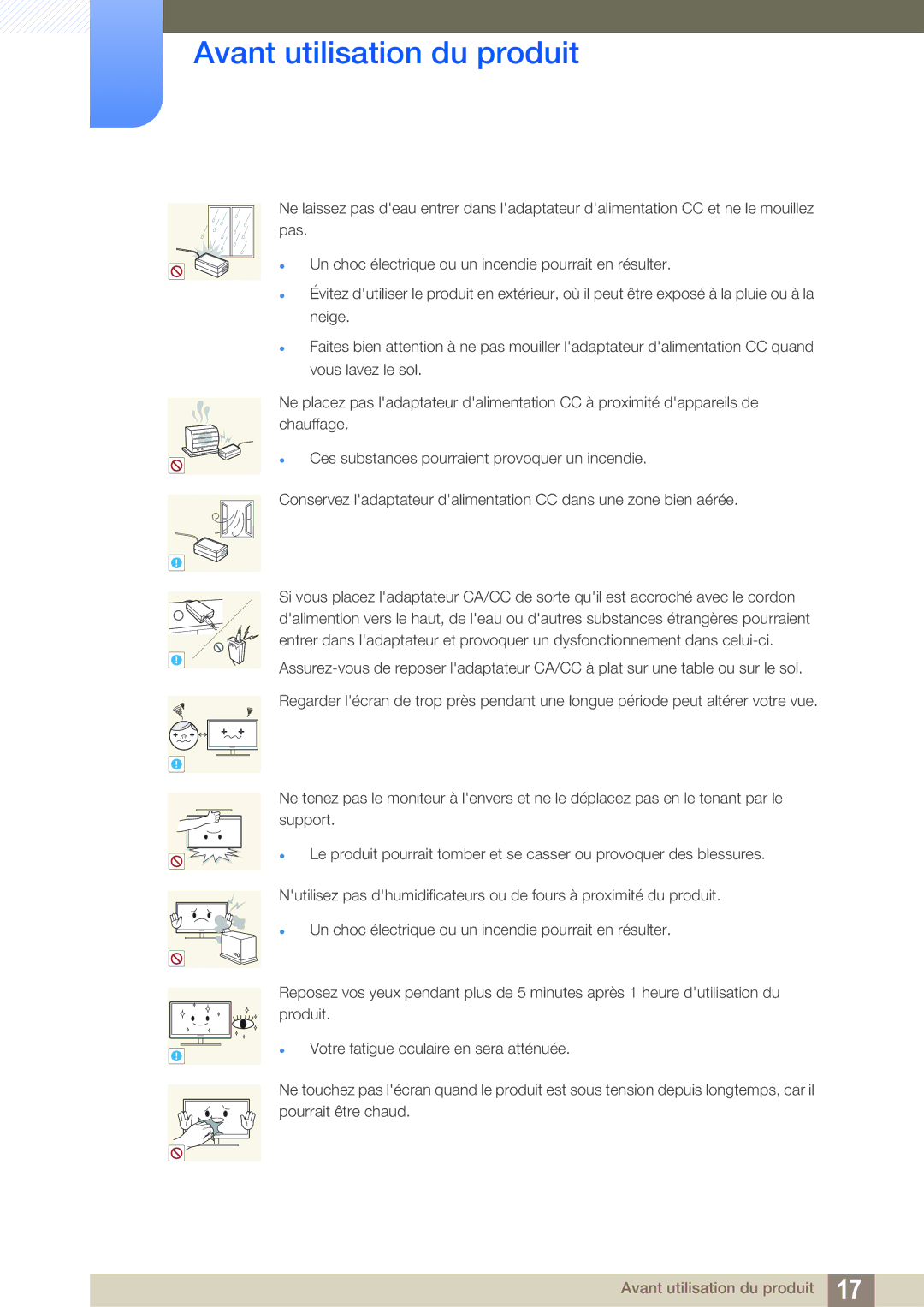 Samsung LS27D390HS/EN, LS22D390QS/EN, LS24D390HL/EN, LS22D390HS/EN manual Avant utilisation du produit 