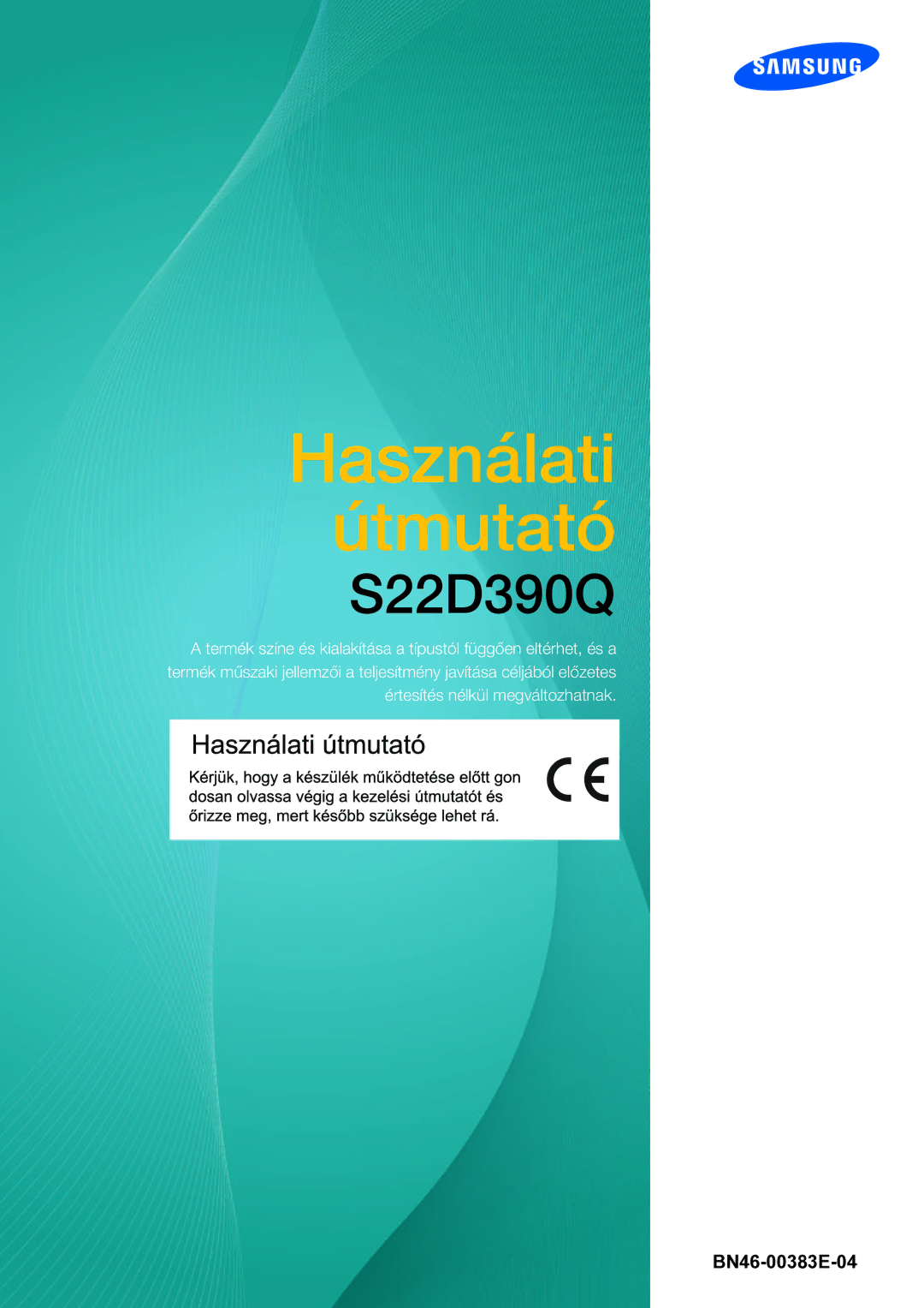 Samsung LS22D390QS/EN manual Használati Útmutató 