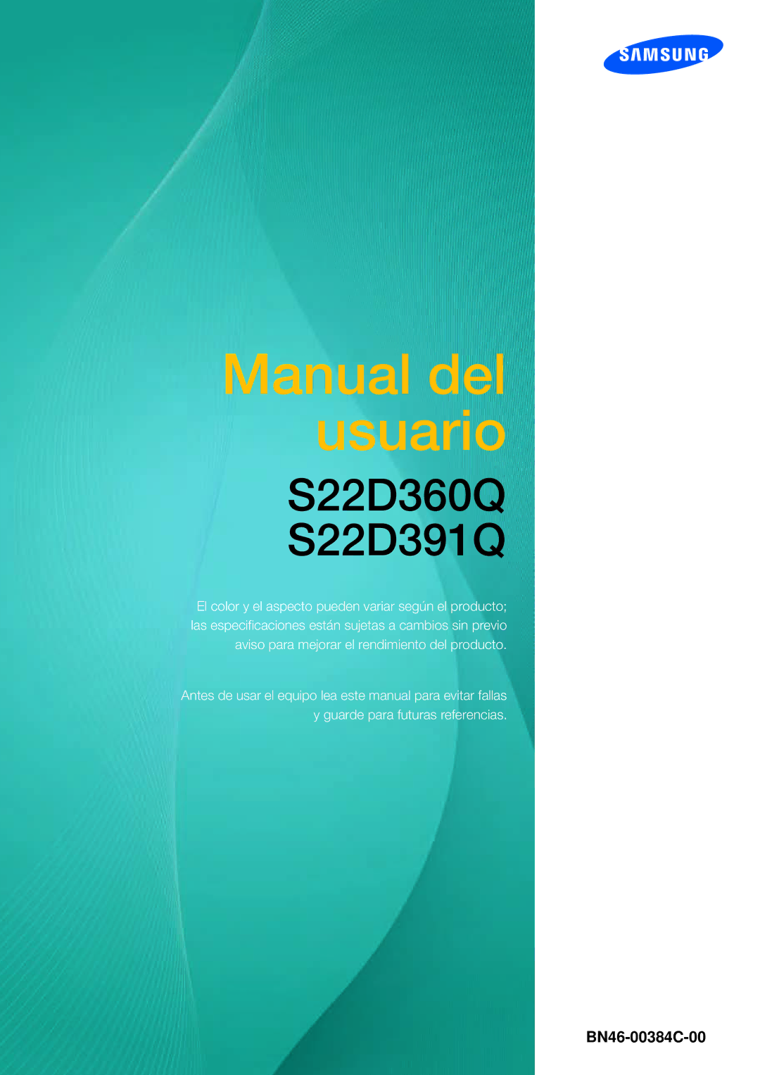 Samsung LS22D391QS/EN manual Manual del usuario 