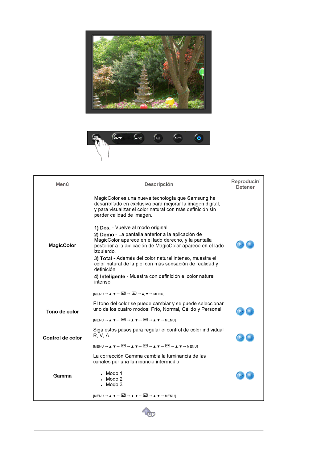 Samsung LS22DPWCSQ/EDC, LS22DPWCSS/EDC manual MagicColor Tono de color Control de color Gamma 