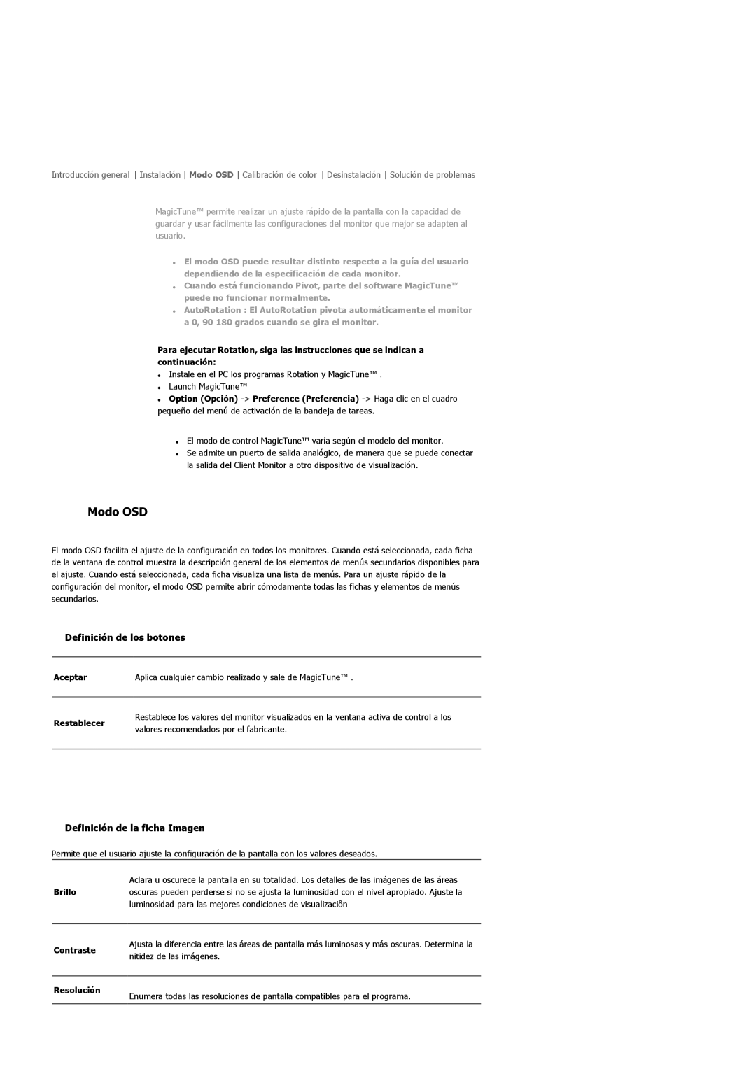 Samsung LS22DPWCSQ/EDC, LS22DPWCSS/EDC manual Modo OSD 